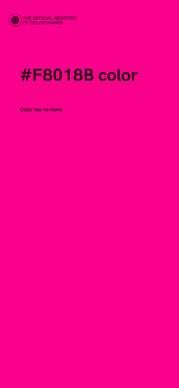 #F8018B color image