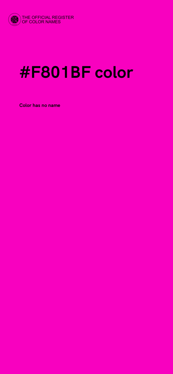 #F801BF color image