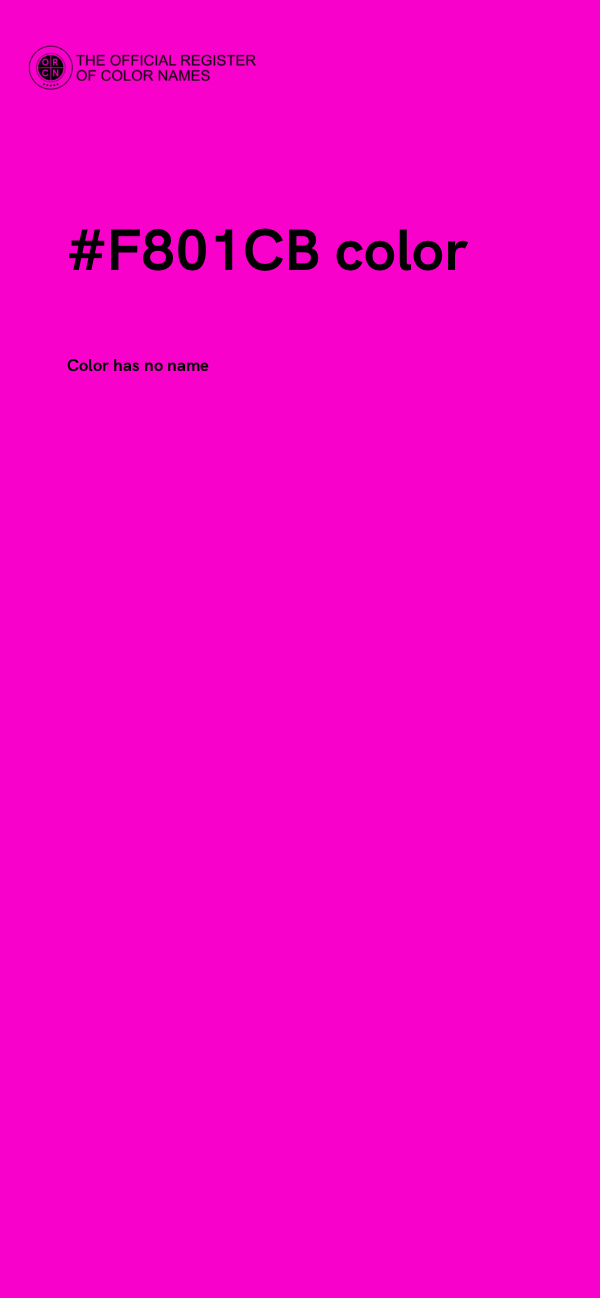 #F801CB color image