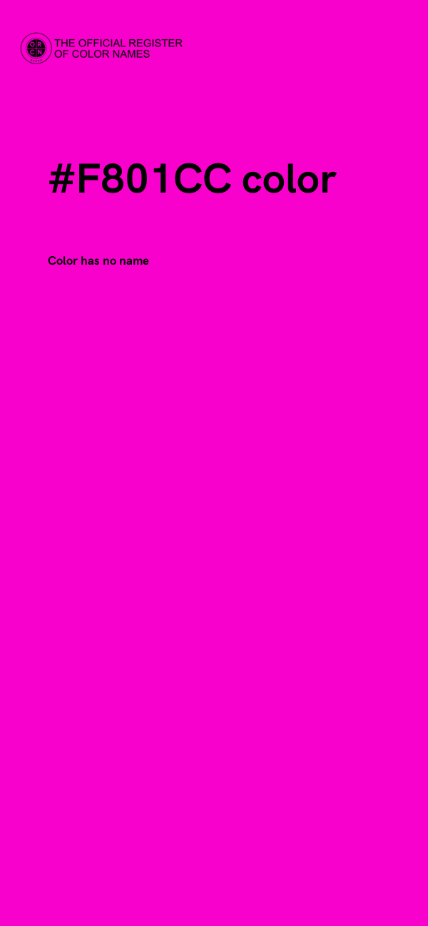 #F801CC color image