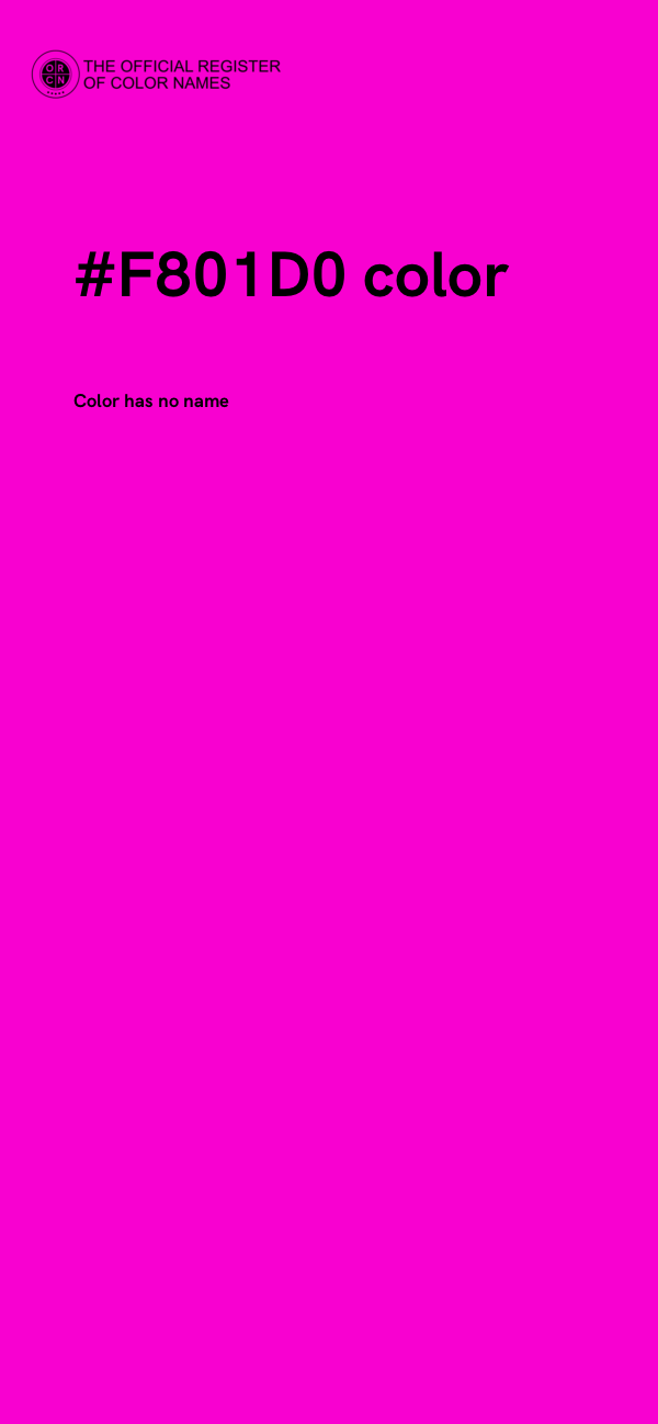 #F801D0 color image