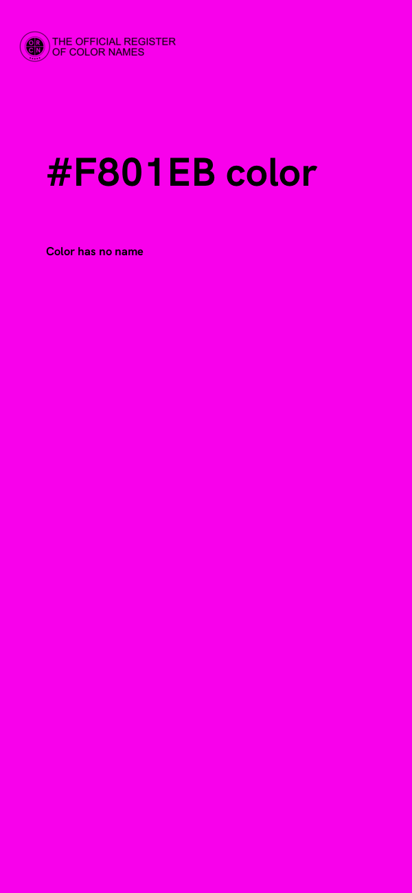 #F801EB color image