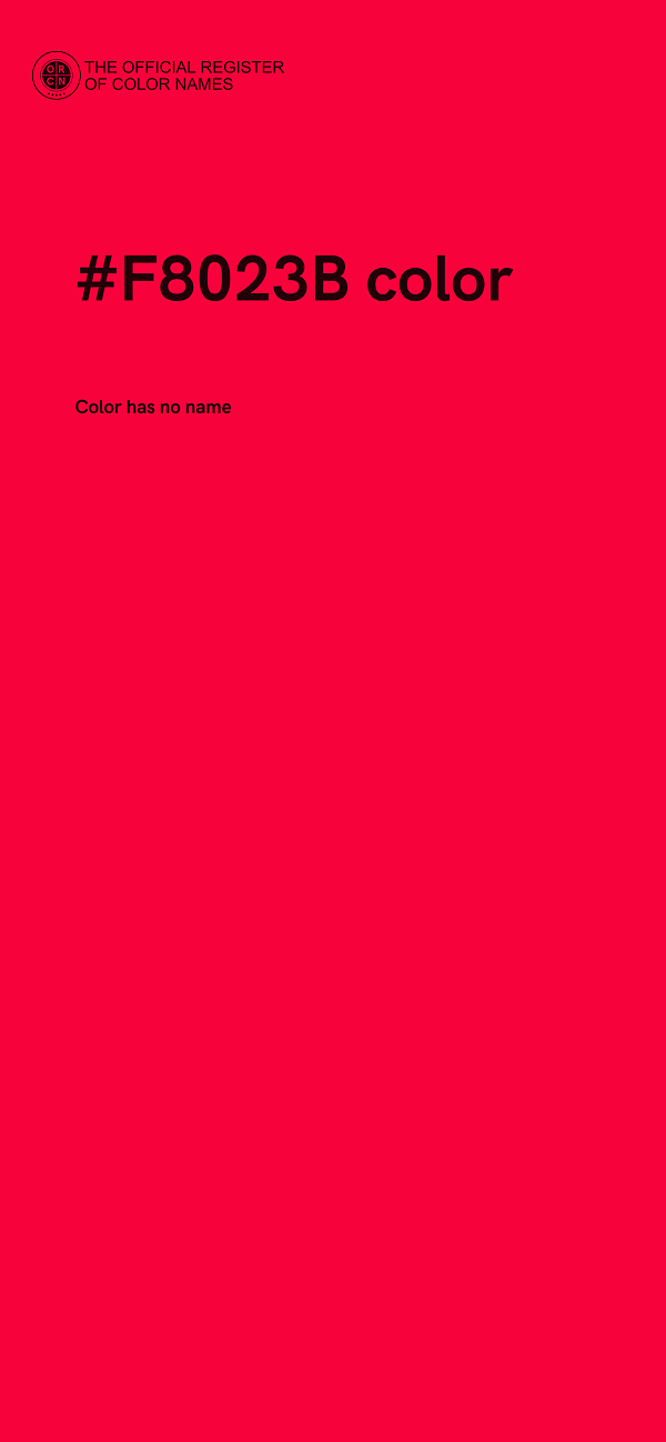 #F8023B color image