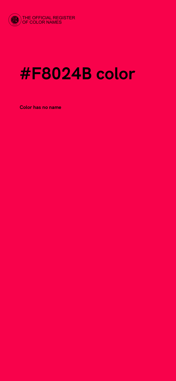 #F8024B color image