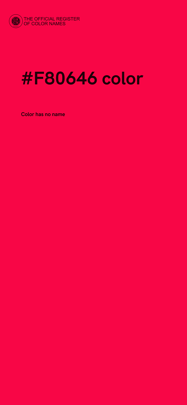 #F80646 color image