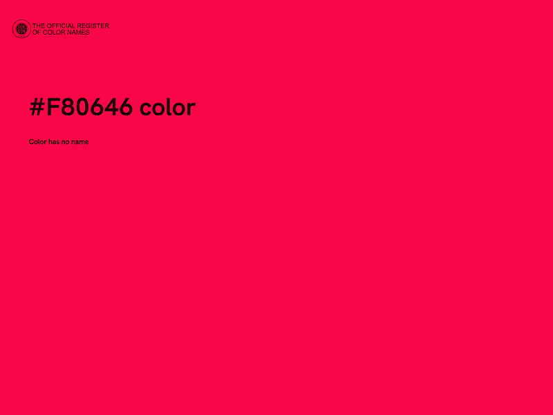 #F80646 color image