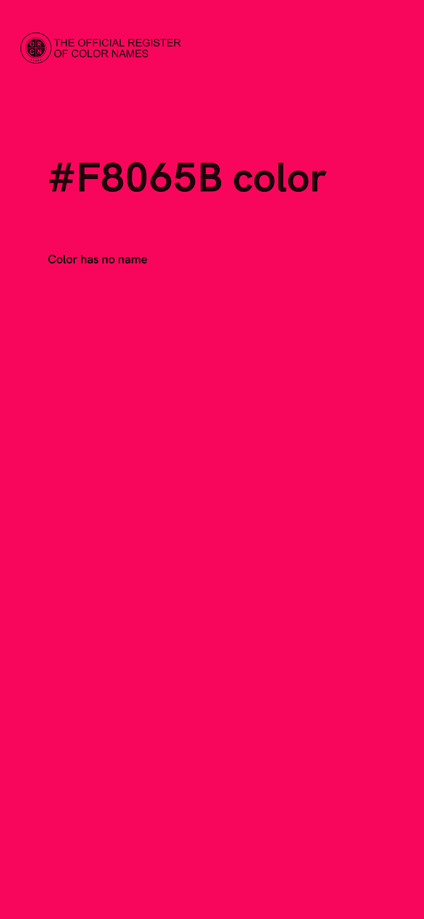 #F8065B color image