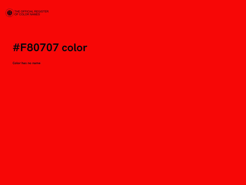 #F80707 color image