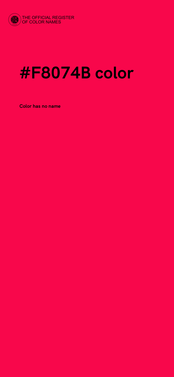 #F8074B color image