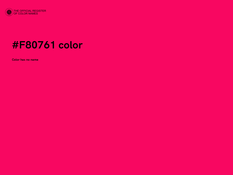 #F80761 color image