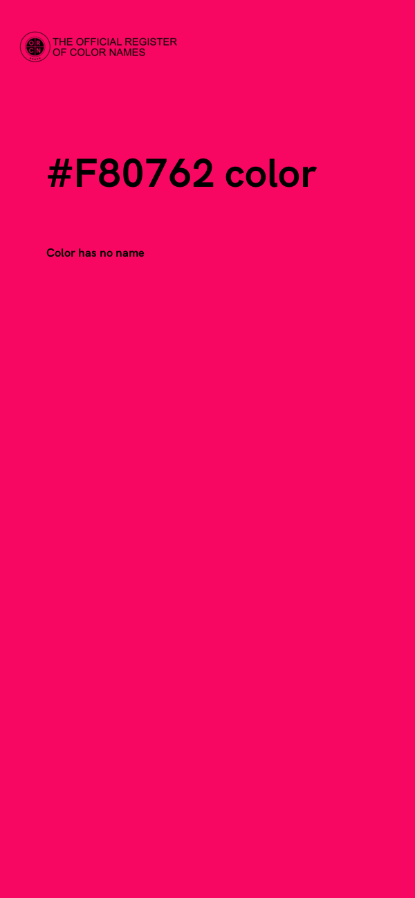 #F80762 color image