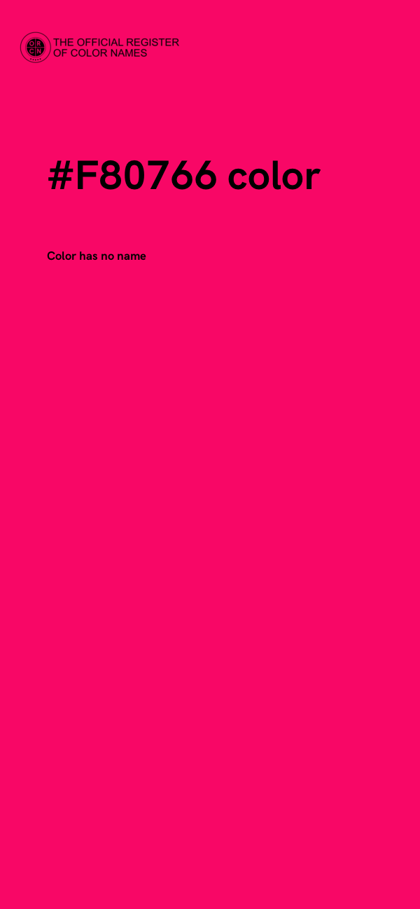 #F80766 color image