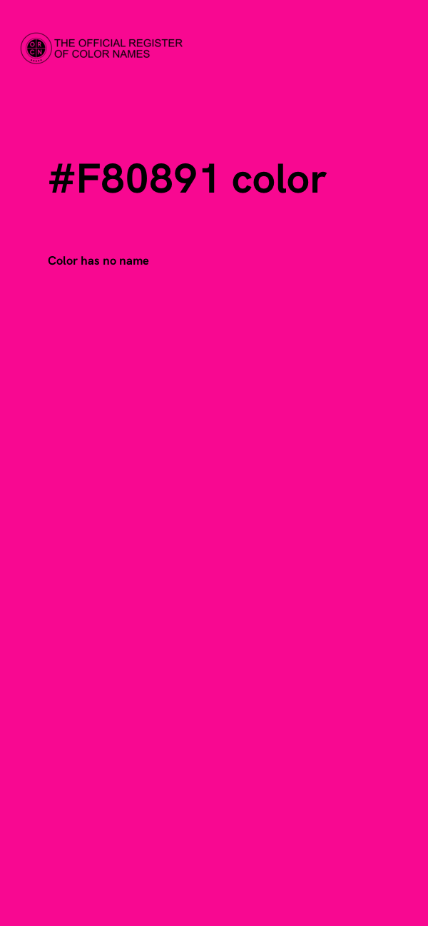 #F80891 color image