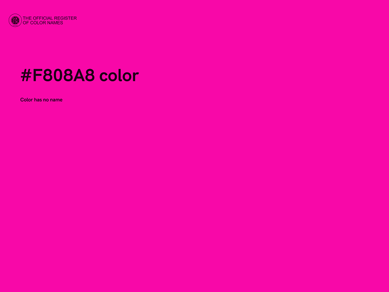 #F808A8 color image