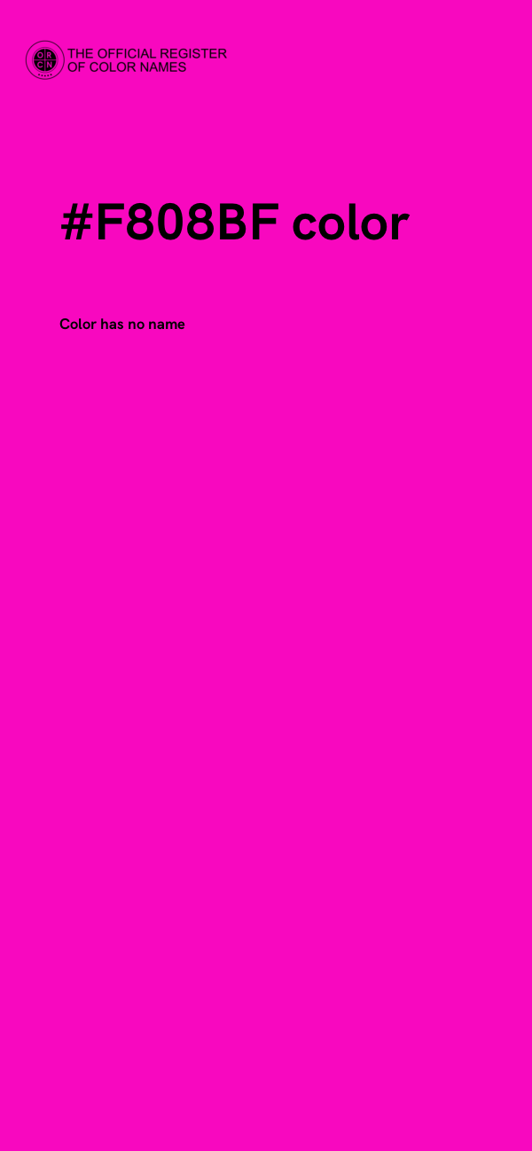 #F808BF color image