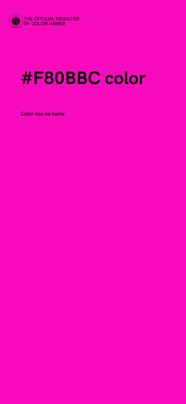 #F80BBC color image