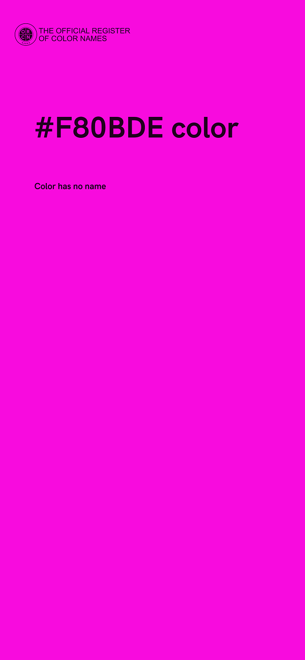 #F80BDE color image