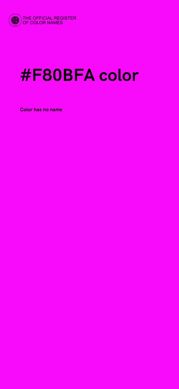 #F80BFA color image
