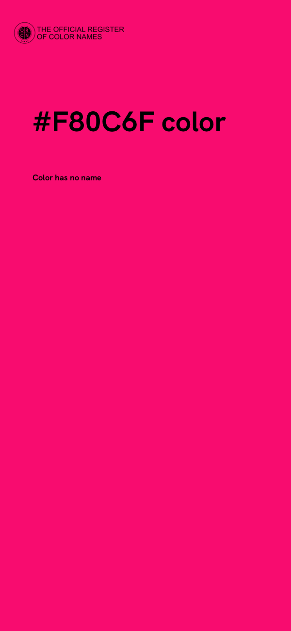 #F80C6F color image