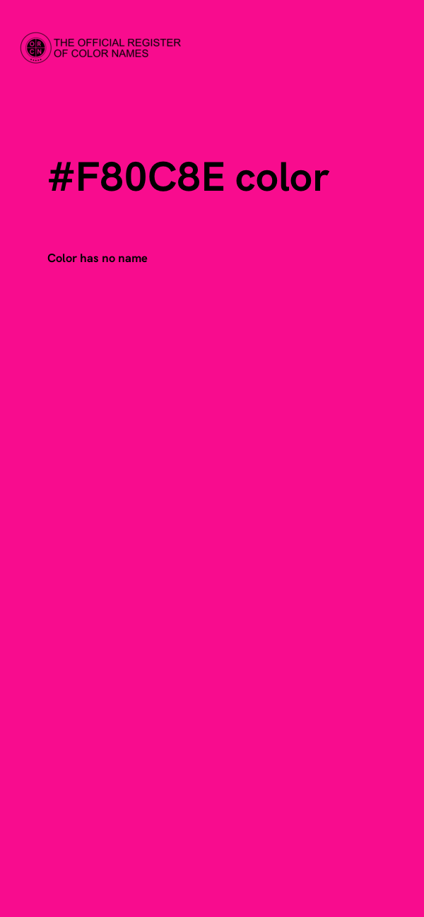 #F80C8E color image