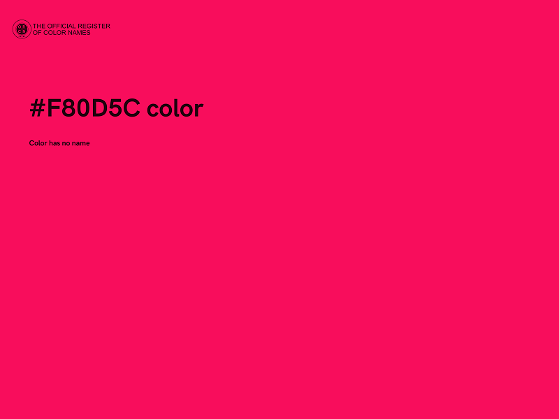 #F80D5C color image