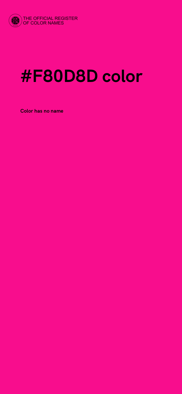 #F80D8D color image