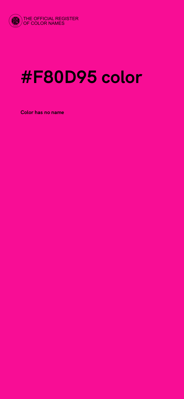 #F80D95 color image