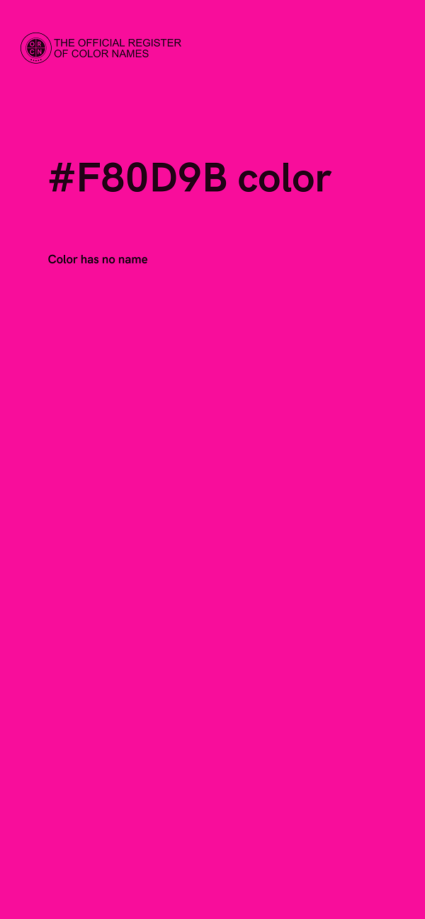 #F80D9B color image