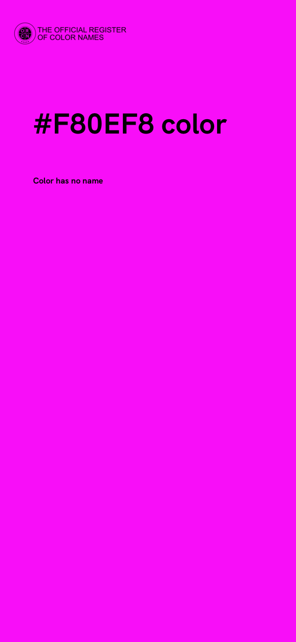 #F80EF8 color image