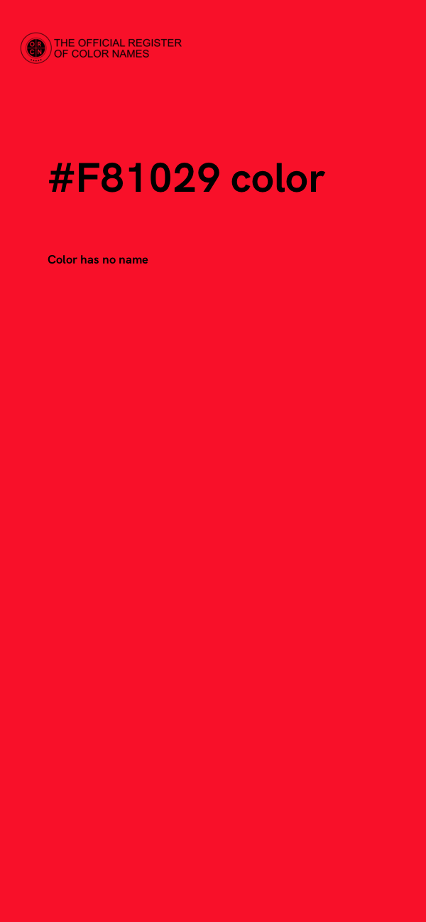 #F81029 color image