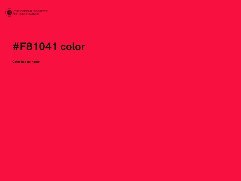 #F81041 color image