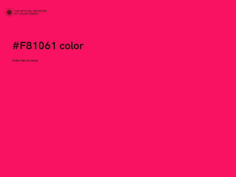 #F81061 color image