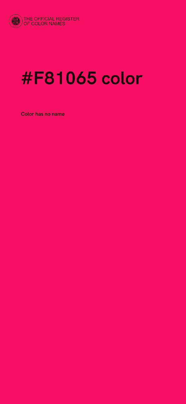 #F81065 color image