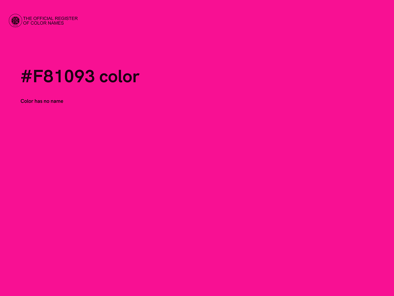#F81093 color image