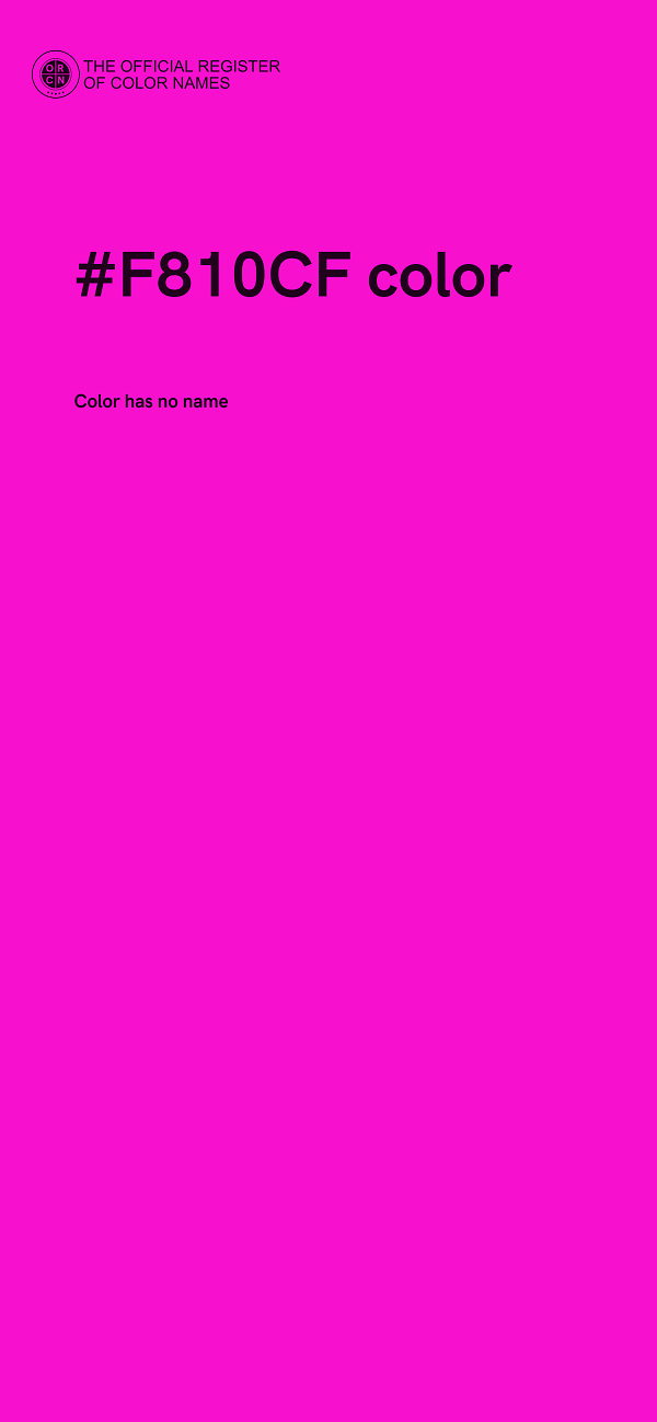 #F810CF color image
