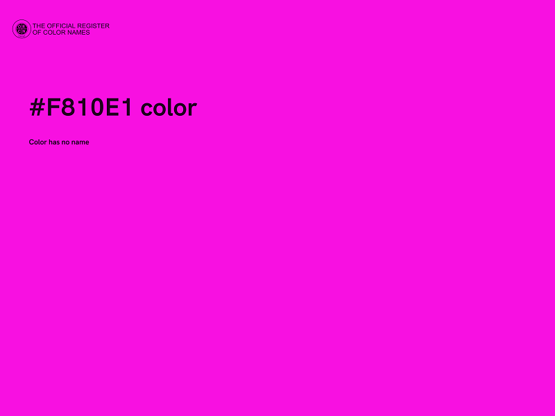 #F810E1 color image