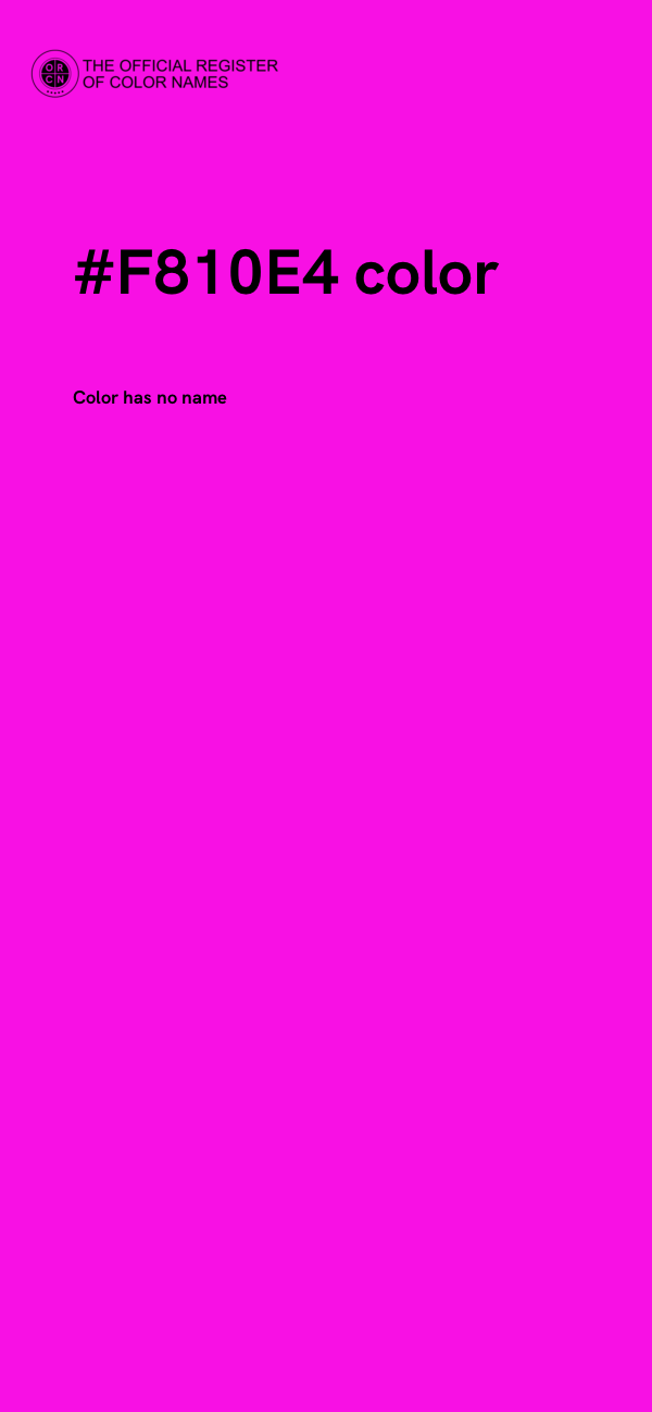 #F810E4 color image