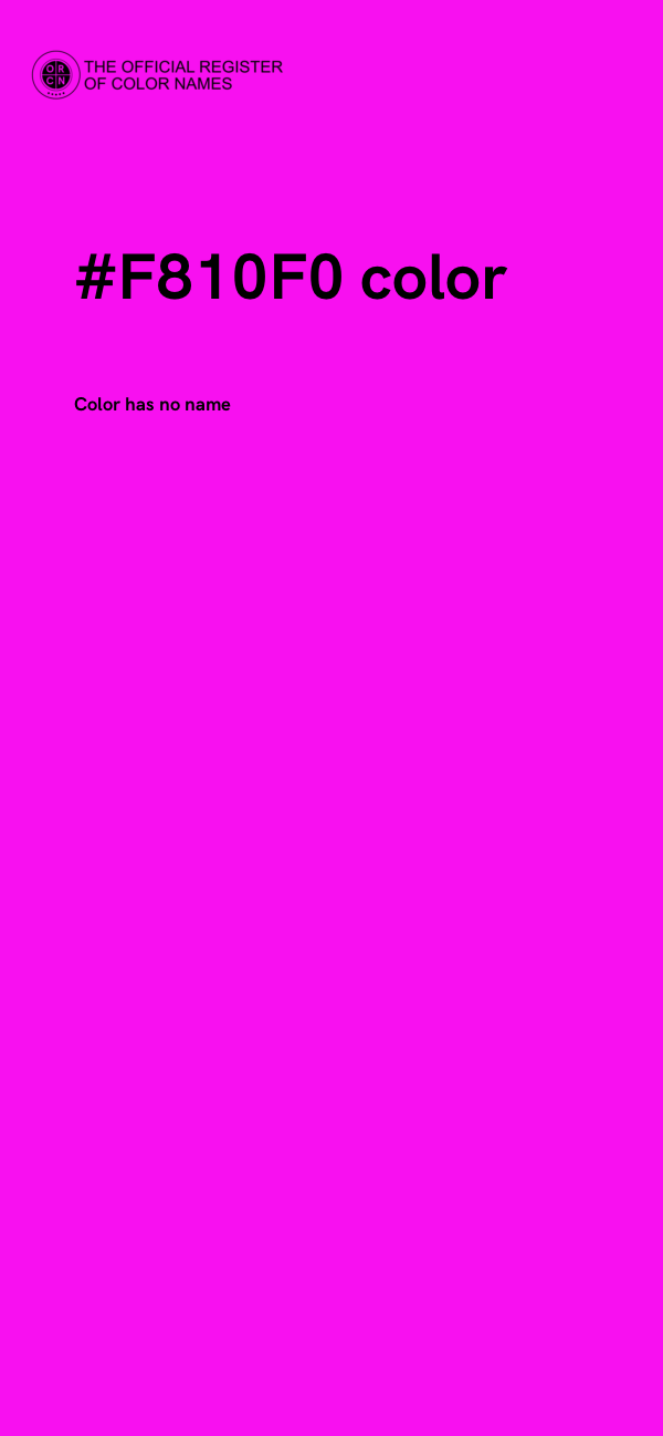 #F810F0 color image