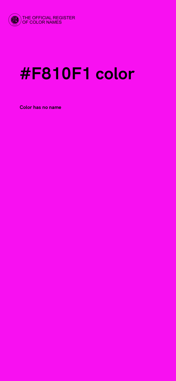 #F810F1 color image