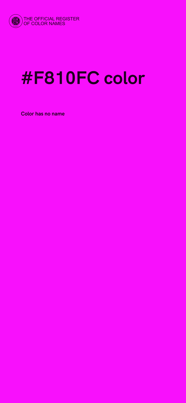 #F810FC color image