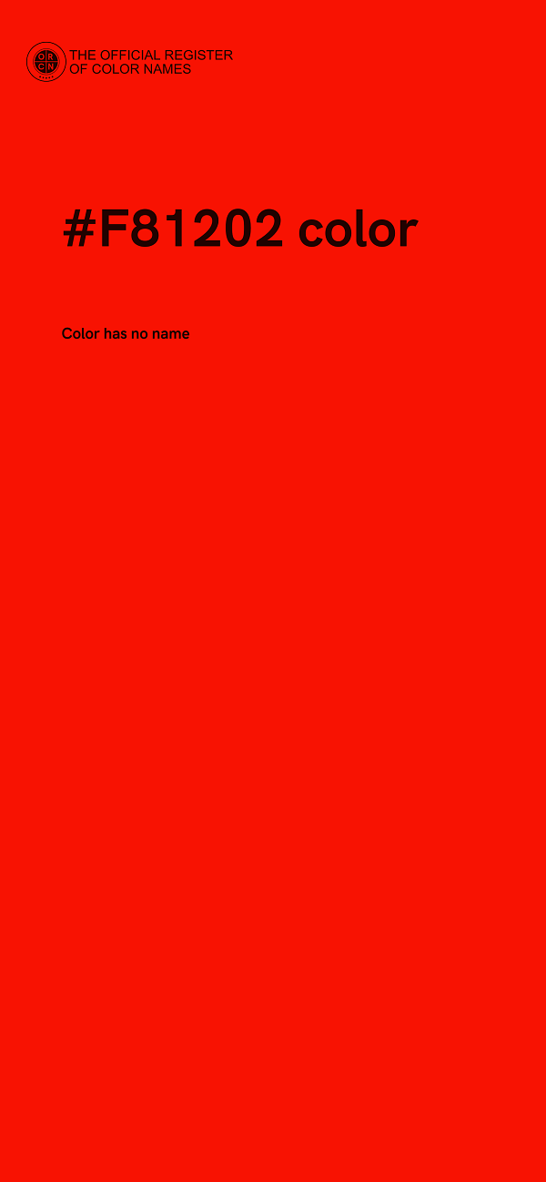 #F81202 color image