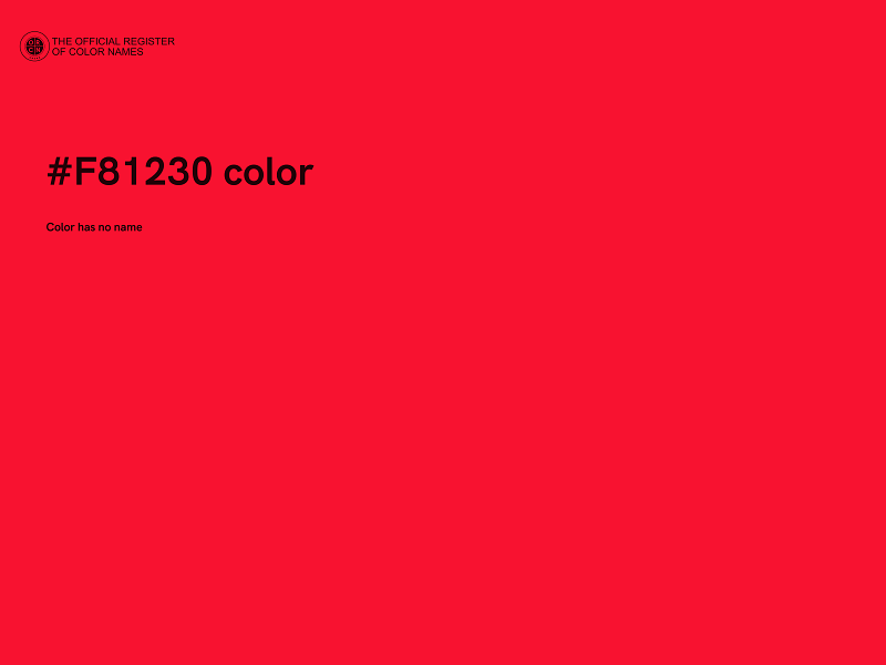 #F81230 color image