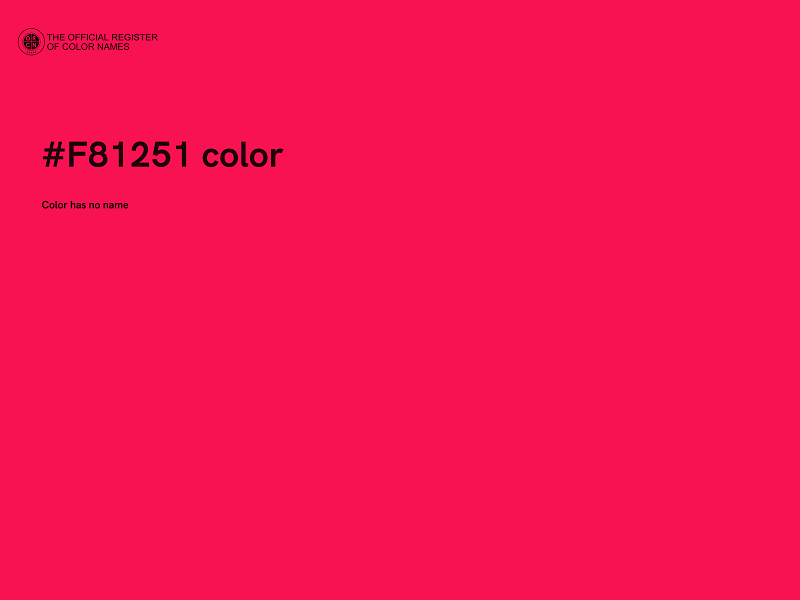 #F81251 color image