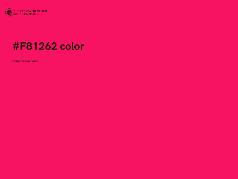 #F81262 color image