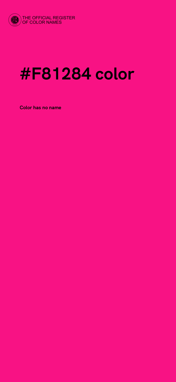 #F81284 color image