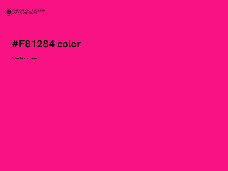 #F81284 color image