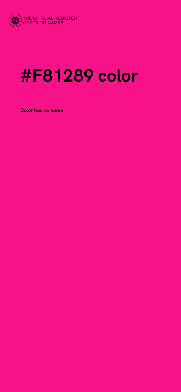 #F81289 color image