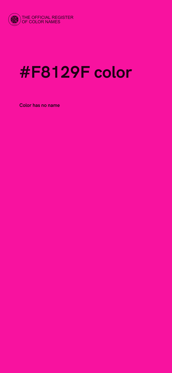 #F8129F color image