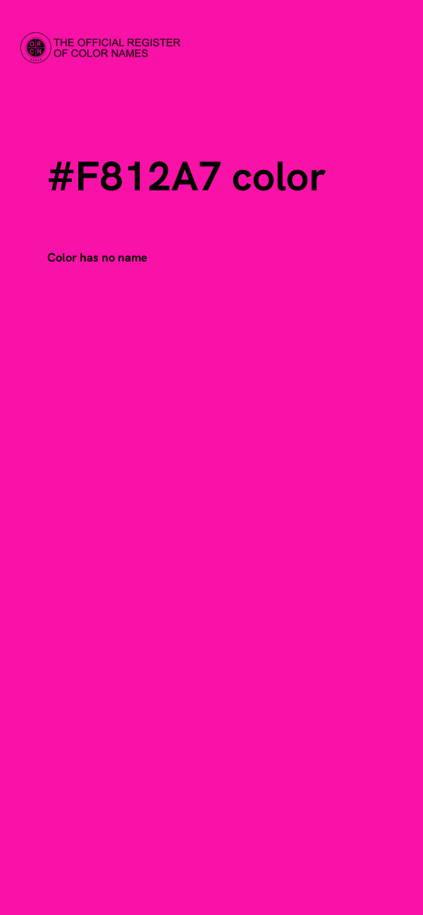 #F812A7 color image