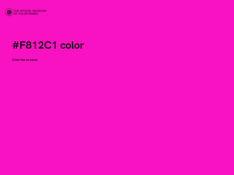 #F812C1 color image